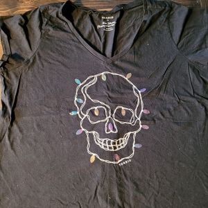 Christmas skull tshirt